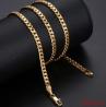 5 mm 18K goud verguld ketting lengte 60 cm